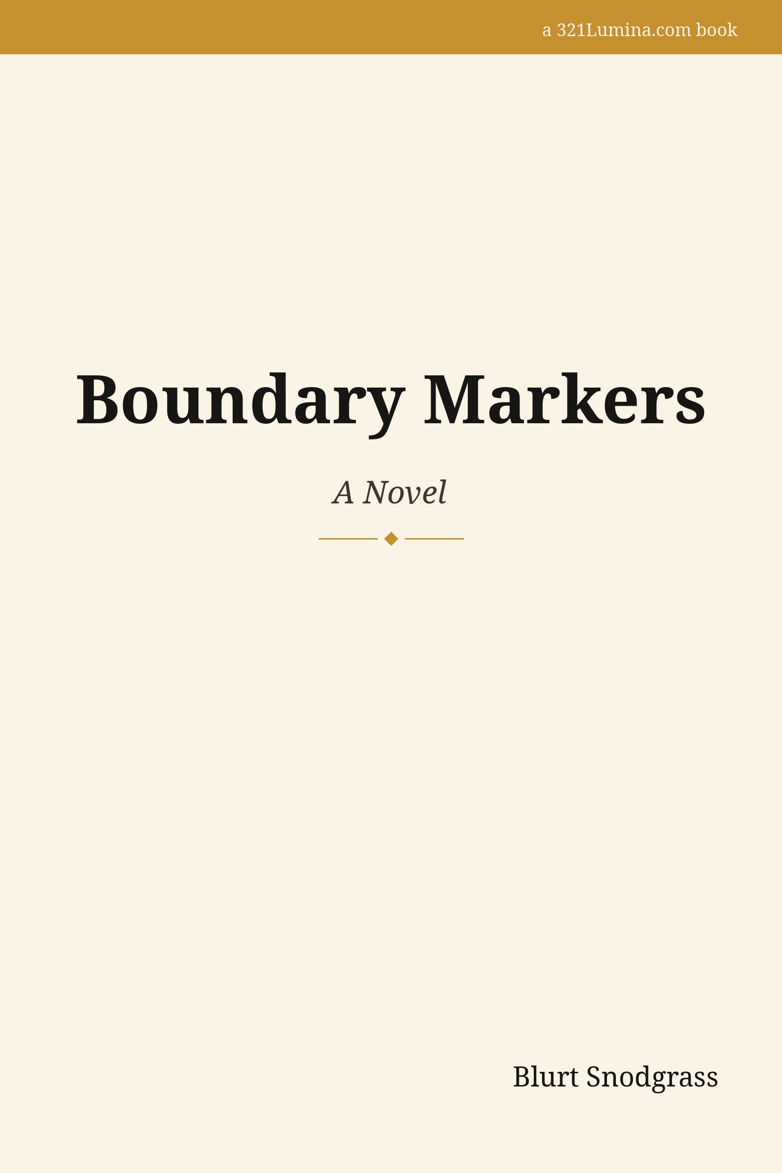 Boundary Markers cover