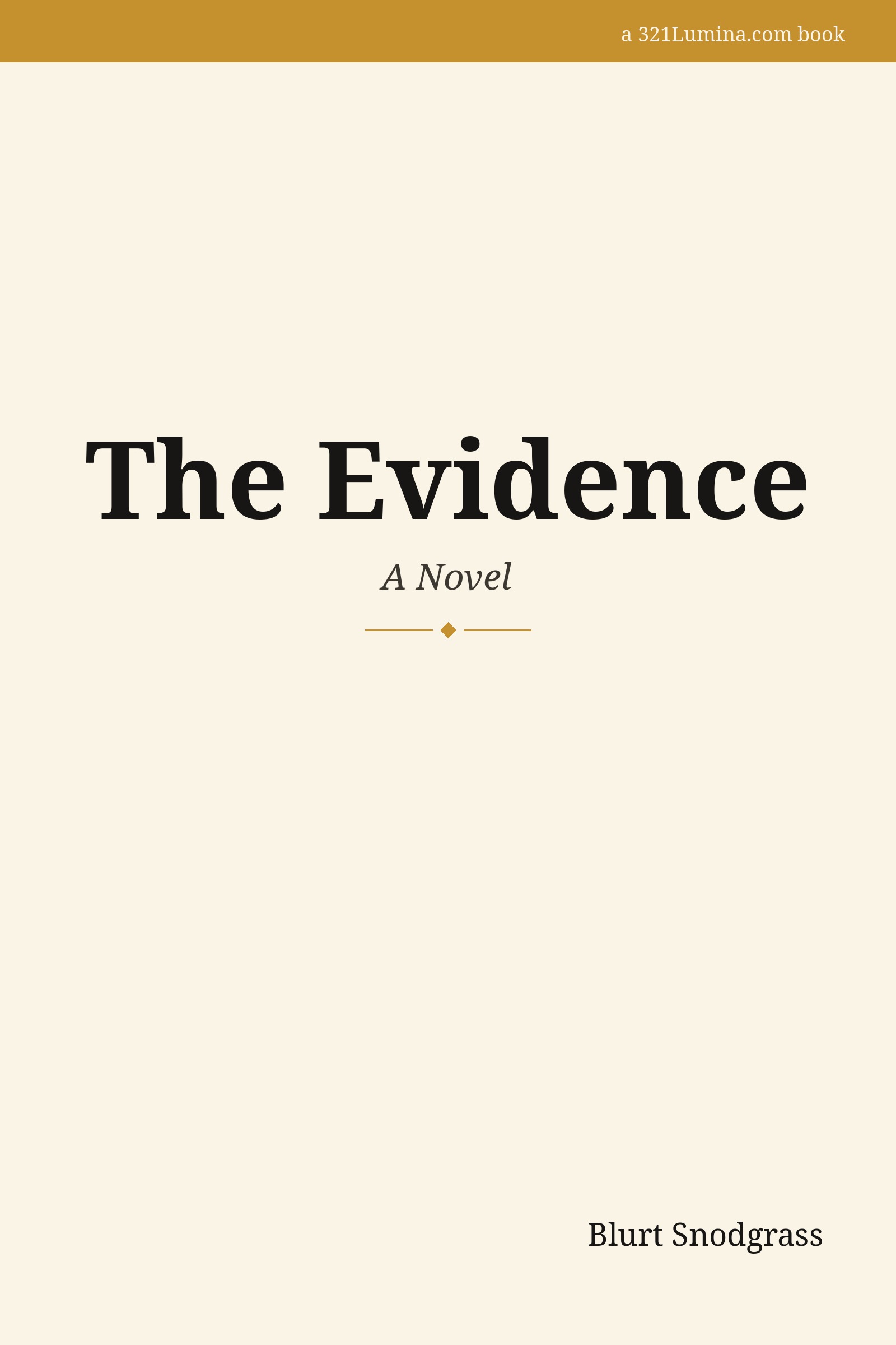 The Evidence cover