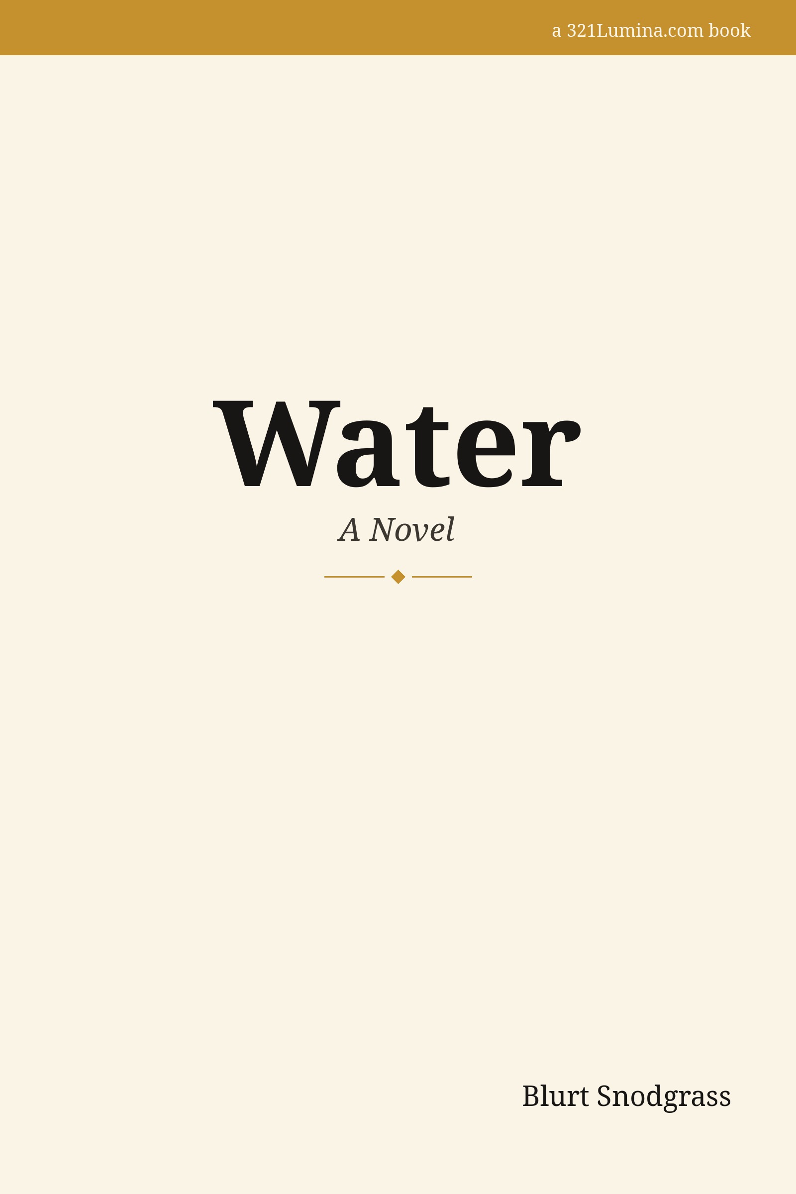 Water cover
